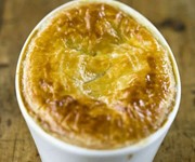 Cod, leek and blue cheese pies recipe